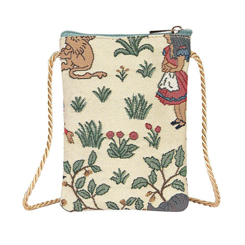 Signare Tapestry Mini Crossbody Phone Bag, Ladies Purse for Phone, Mobile Phone Bag, Phone Purse, Smart Phone Bag (Art Deco - Luxor)
