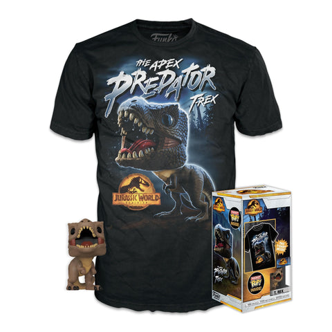 Funko Pocket Pop! & Tee: Arcadia - Trex - Extra Large - (XL) - Jurassic Park T-Shirt, T-Shirt with Short Sleeve Clothes with Collectible Vinyl Minifigures - Gift Idea Toys Men