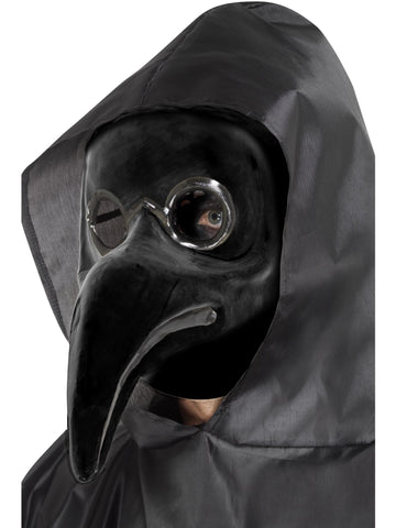 Smiffys Authentic Plague Doctor Mask, Black , Halloween Carnival of The Damn Fancy Dress, Halloween Dress Up Masks