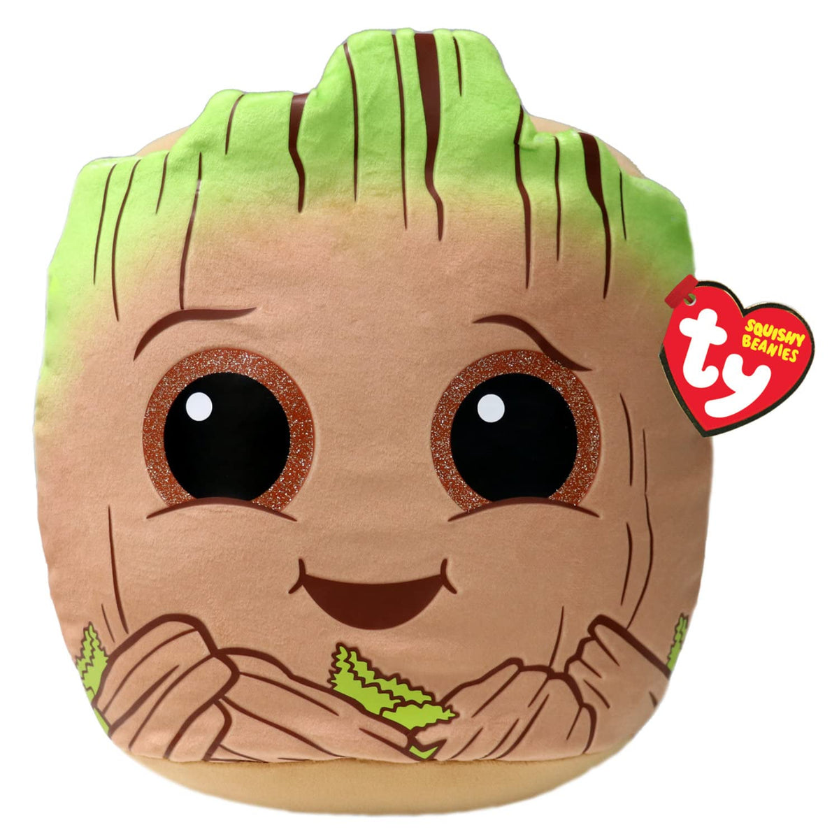 TY Marvel Avengers Groot Squish-A-Boo 14 Inches | Licensed Squishy Beanie Baby Soft Plush Marvel Toys | Collectible Cuddly Stuffed Teddy