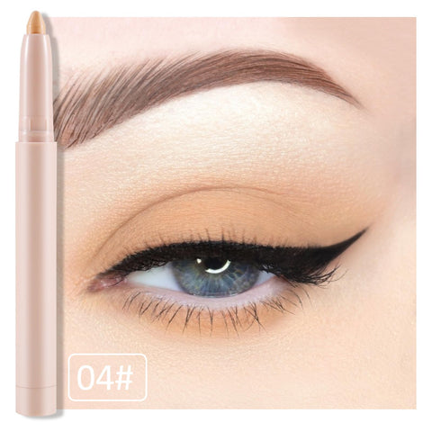 Boobeen Waterproof Eyeshadow Pencil, Cream Eye Shadow Pen, Matte & Shimmer Crayon Long Lasting Eyeshadow Makeup, Quick-drying for Eye Brightener Makeup