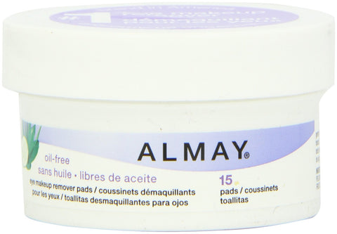 Almay Oil Free Eye Makeup Remover Pads, 15 count make up remover wipes