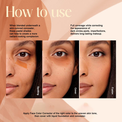 Joyeee Makeup Blush Palette + Cream Contour Palette Kit, with 11 Pcs Complete Makeup Brushes, Contouring Concealer Palette for Medium Dark Skin to Conceals Dark Circles, Redness, Acne, Blemish