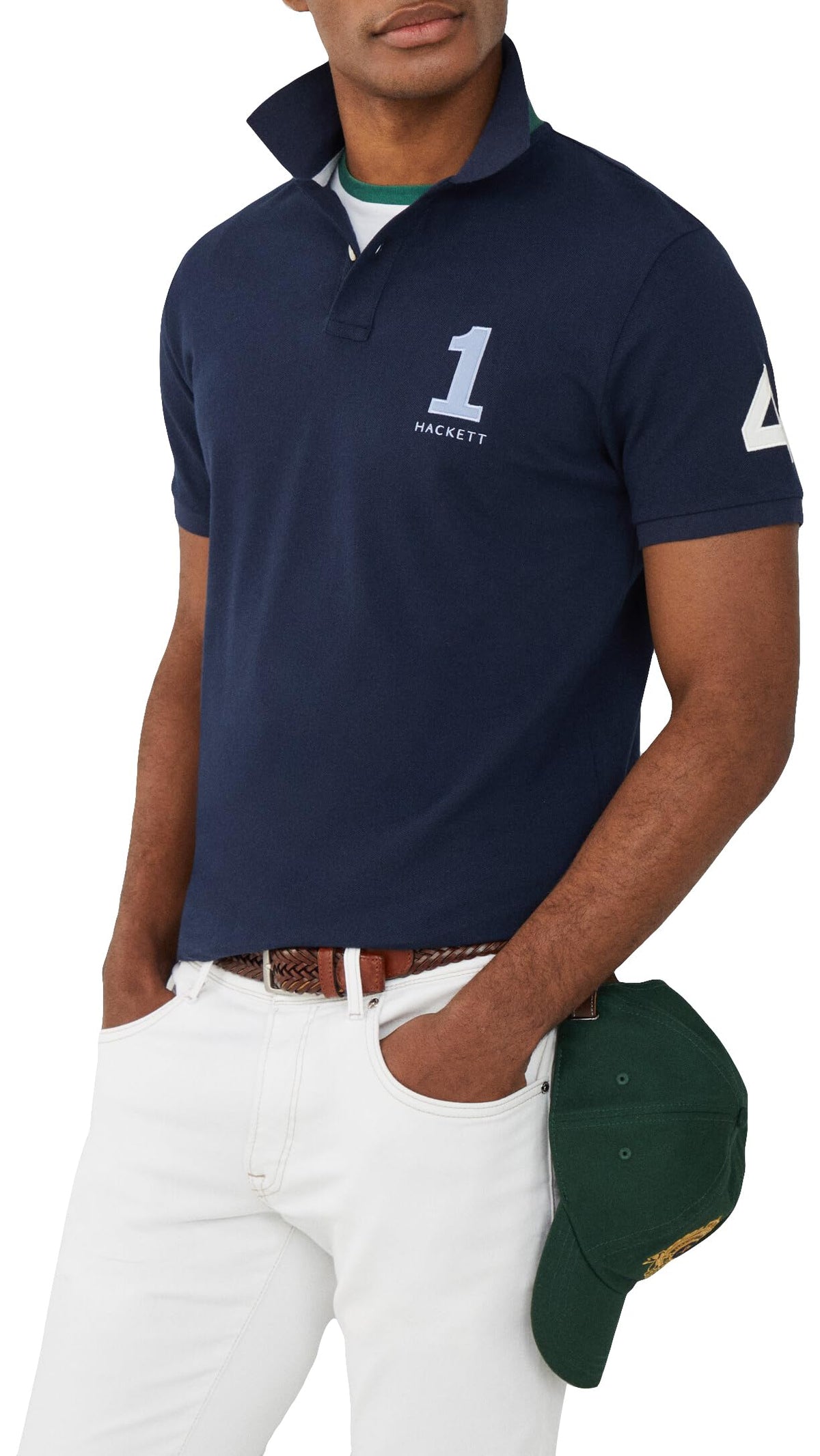 Hackett London Men's Heritage 1234 Polo, Blue (Navy), XS