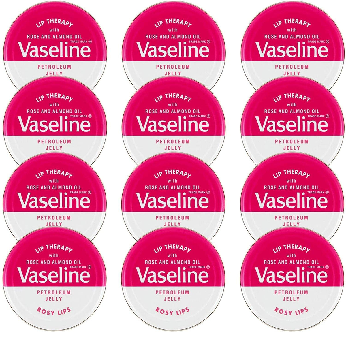 Vaseline Lip Balm 20g/0.705oz (12x20g/0.705, Rosy Lips)