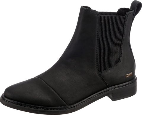 TOMS Charli Black Leather 6 B (M)