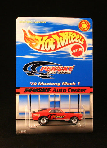 '70 MUSTANG MACH 1 PENSKE AUTO CENTERS Exclusive 1999 Hot Wheels Special Edition 1:64 Scale Die-Cast Vehicle