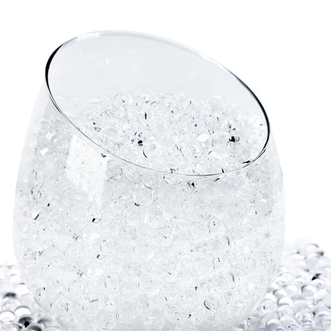 Suream 70000 Pcs Water Gel Beads,Non Toxic Water Beads, Crystal Vase Filler Beads for Candle Making Wedding,Decoration Floral Arrangement, 9-11mm (Clear)