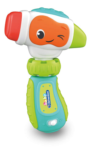 Baby Clementoni - 17327 - Donatello Il Martello - Early Childhood Game - Talking Electronic Toy (Batteries Included), Children 9-36 Months, Italian