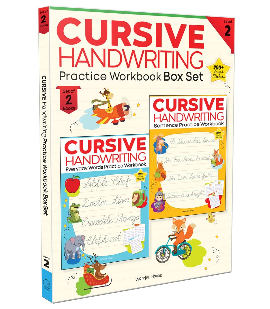 Cursive Handwriting - Superpack Level 2: Practice Workbooks For Children (Set of 2 Books)