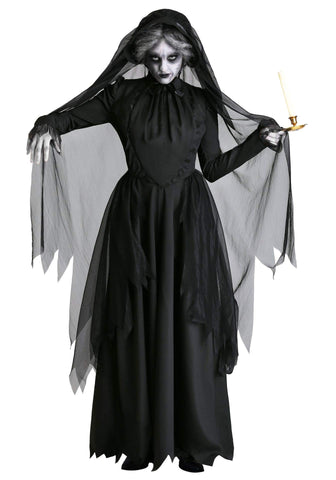 Halloween Women Costumes Black Bat Fallen Angel Devil Vampire Witch Dress Adult Cosplay Accessories (style-10, M)