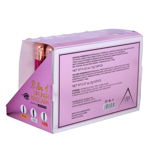 2 in 1 Lasting Dip Liner and Mascara by Romantic Beauty (Full Set (3 PIeces))