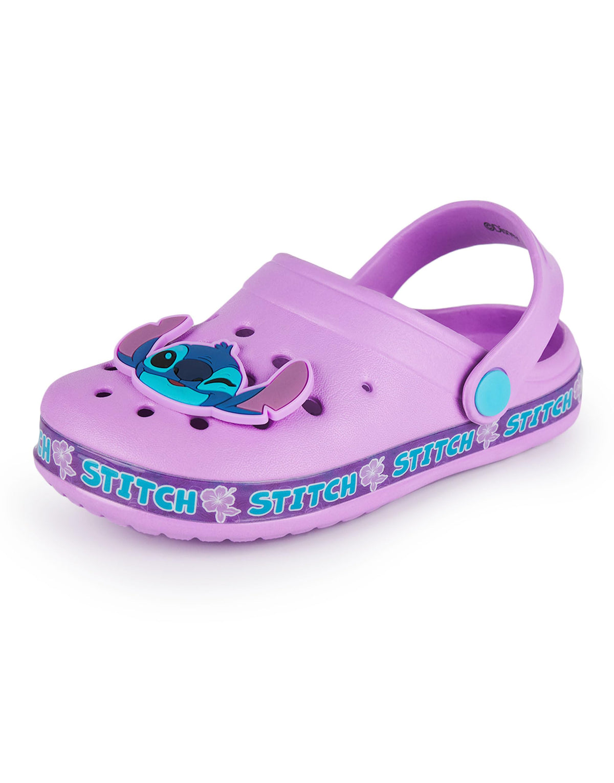 Disney Lilo & Stitch Girls Clogs |Kids Slip On Footwear with Stitch Novelty Charms in Pink Sandals Sliders Adjustable Strap