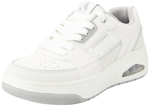 Skechers Men's UNO Court-Low-Post Sneaker, White, 6.5