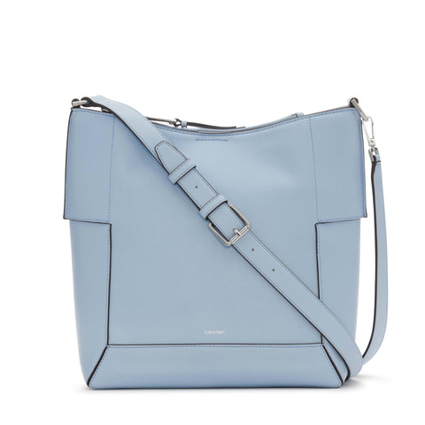 Calvin Klein Aura North/South Convertible Hobo Shoulder & Messenger Bag, Celestial Blue, One Size