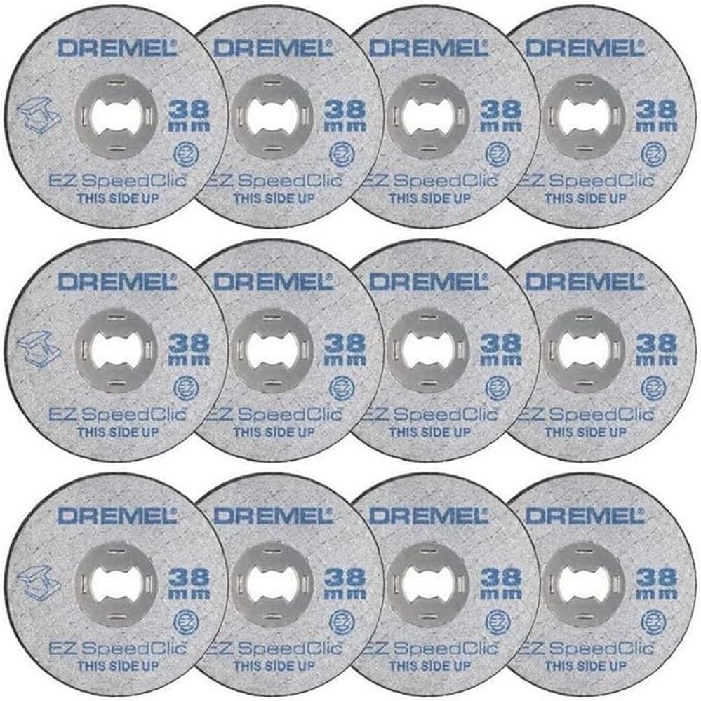 Dremel EZ SpeedClic SC456B Metal Cutting Wheel 12-pack, 12 Cutting Wheels With 38mm Cutting Diameter Rotary Tools