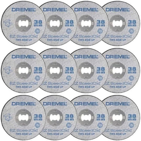 Dremel EZ SpeedClic SC456B Metal Cutting Wheel 12-pack, 12 Cutting Wheels With 38mm Cutting Diameter Rotary Tools