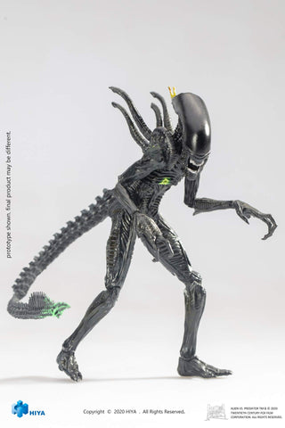 Hiya Toys Alien vs. Predator: Blowout Alien Warrior 1:18 Scale Action Figure, Multicolor