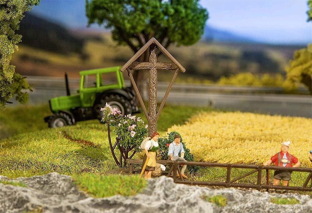 Faller 180935 Wayside Crossed with Bench Scenery and Accessories