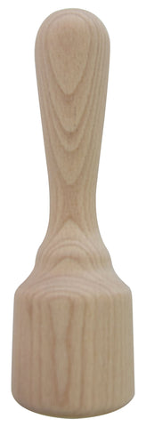 ELETTRO CENTER Flat Bottom Pestle, Wood, Brown