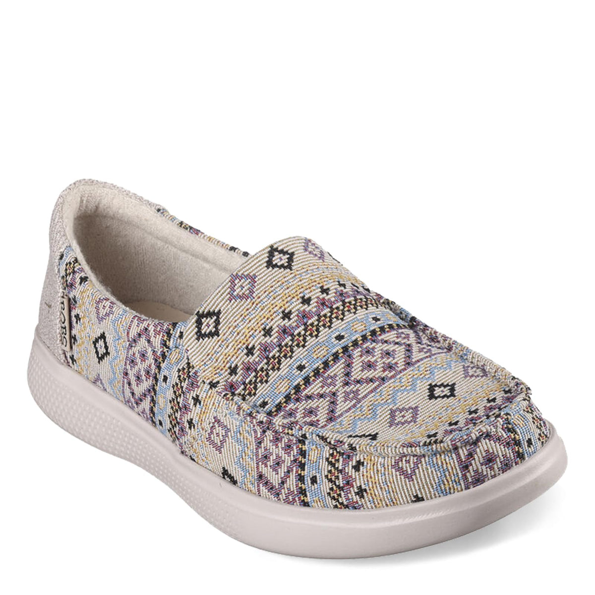 Skechers BOBS Women's 114373 Loafer, Natural Multi, 5