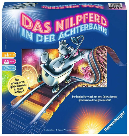 Ravensburger 26772 Nilpferd in der Achterbahn Board Game for the Whole Family Game for Adults and Children from 10-99 Years for 3-12 Players Party Game [German Version]