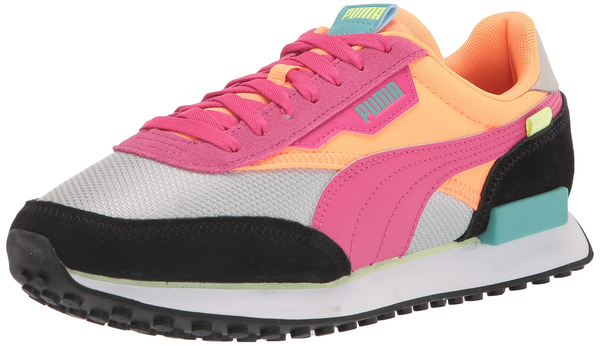 Puma Women's Future Rider Sneaker, Gray Violet-Beetroot Purple, 6