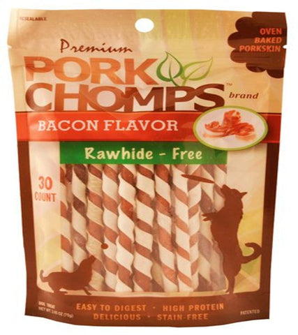 Pork Chomps Bacon Mini Twist 30ct