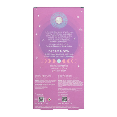 Pacifica Beauty, Dream Moon Spray Perfume & Body Lotion, Natural + Essential Oils, Fragrance Gift Set, Holiday Gifts for Her, Stocking Stuffer, Vegan
