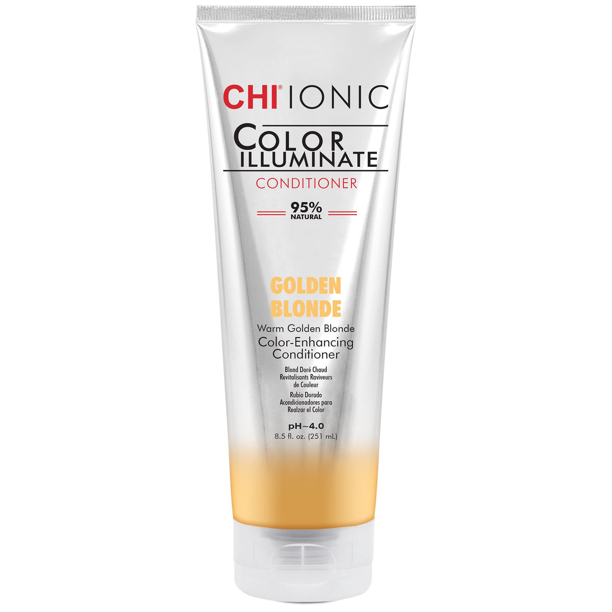 CHI Color Illuminate Conditioner, Helps Maintain Fresh Color In Natural & Color-Treated Hair, Sulfate, Paraben, & Cruelty-Free, Golden Blonde, 8.5 Oz