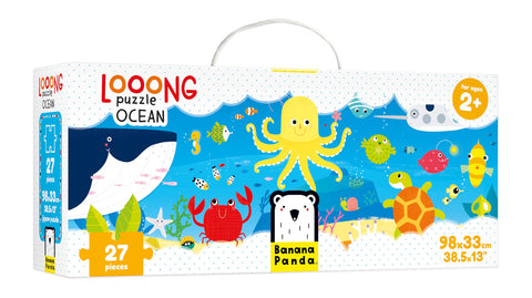 Banana Panda - Looong Puzzle Ocean - Large Jigsaw Floor Puzzle for Kids Ages 2 Years and Up,Multicolor