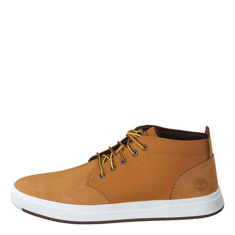 Timberland Men's Davis Square Chukka Shoe, Wheat Nubuck, 7