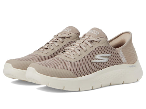 Skechers Women's Go Walk Flex Hands Free Slip-Ins-Grand Entry Sneaker, Taupe, 7.5