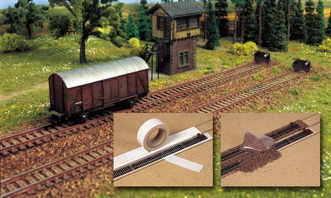 Busch 7090 Track ballast tape with blast HO Scenery Scale Model Scenery