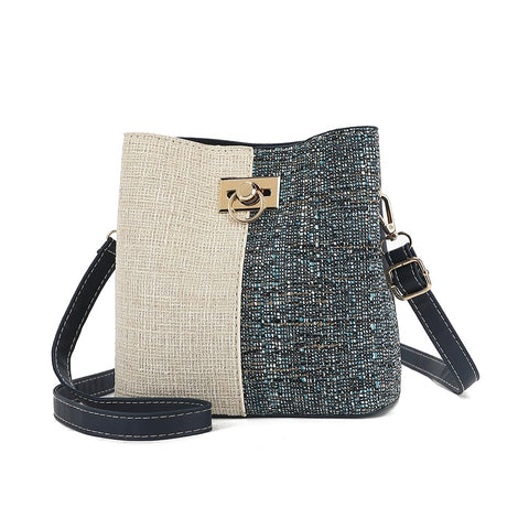 ZOVYRON Crossbody Bags for Women Trendy - Small Bucket Bags with Adjustable Strap, Crossbody Purse Women Shoulder Handbag for Travelling (Blue)