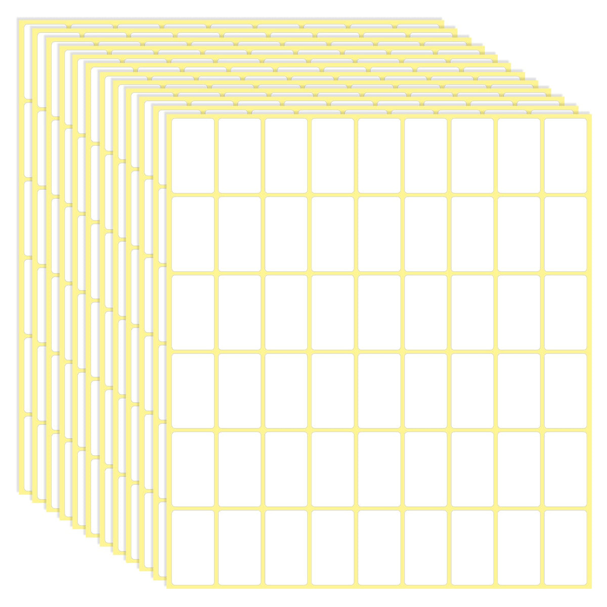 1620 Pcs File Folder Labels 0.6 x 1 Inch Blank Name Labels White Labels Stickers Writable Food Labels for Jars Boxes Envelopes School Office Kitchen