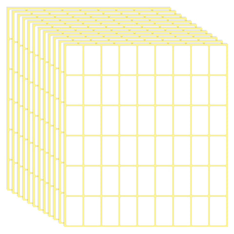 1620 Pcs File Folder Labels 0.6 x 1 Inch Blank Name Labels White Labels Stickers Writable Food Labels for Jars Boxes Envelopes School Office Kitchen