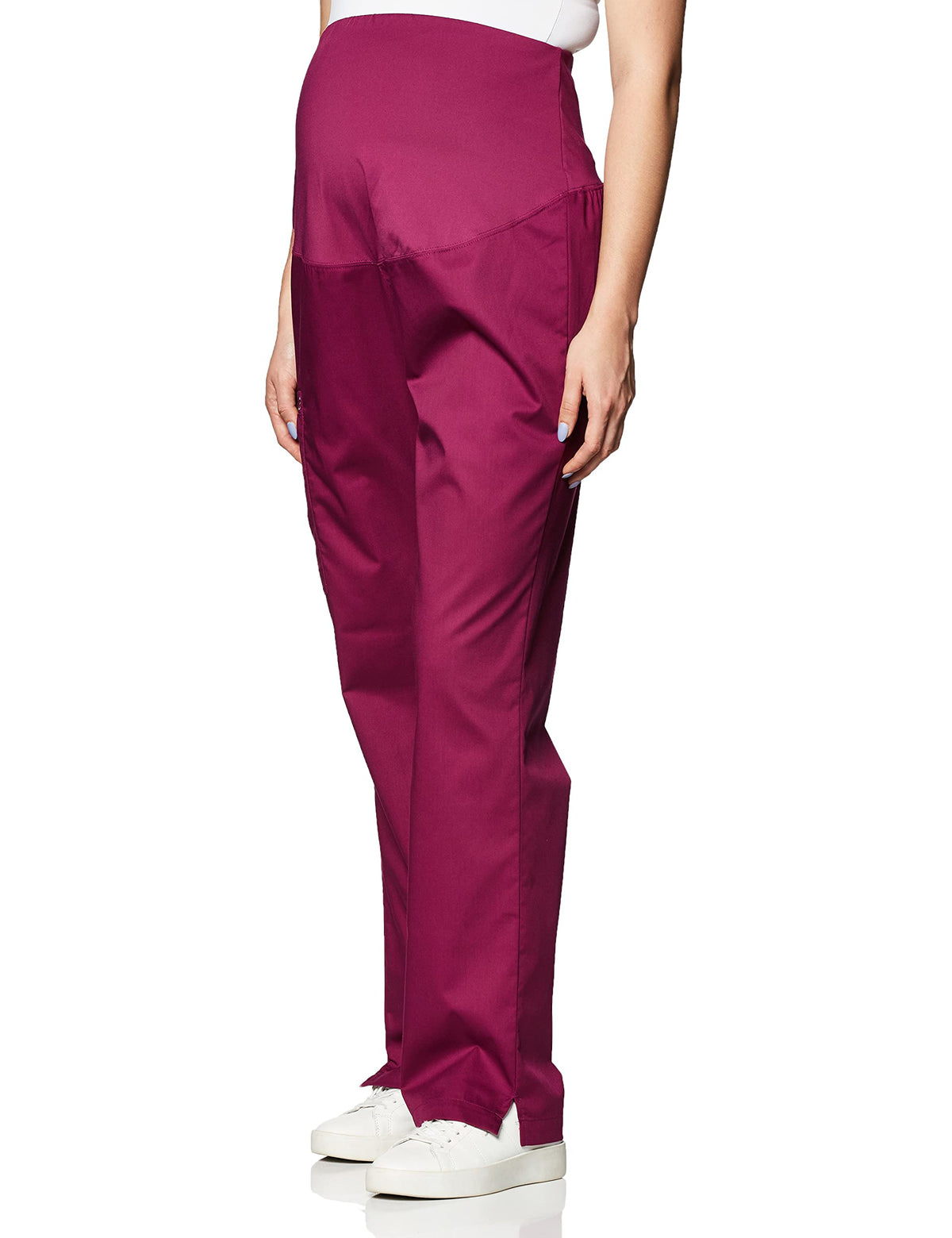 WonderWink Women's Wonderwork Maternity Pant, Wine, Large