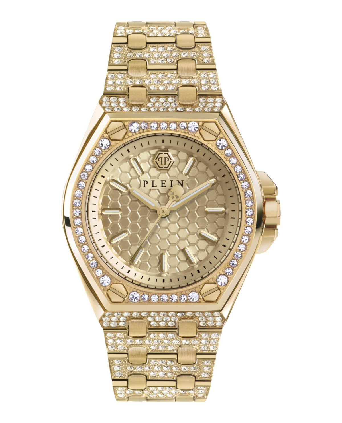 Philipp Plein Women Analog Quartz Watch with Stainless Steel Strap 7630615118949