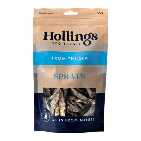 Hollings Sprats for Dogs, 100g, Pack of 1