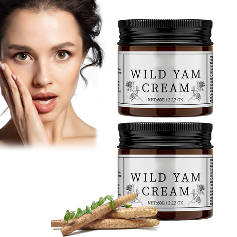 Generic Organic Wild Yam Cream for Hormone Balance, Natural Night Sweats Cream for Man & Women, Deep Moisturization (2PCS)