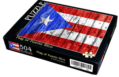 CVPuzzles Flag of Puerto Rico 504 Piece Jigsaw Puzzle 16 X 20