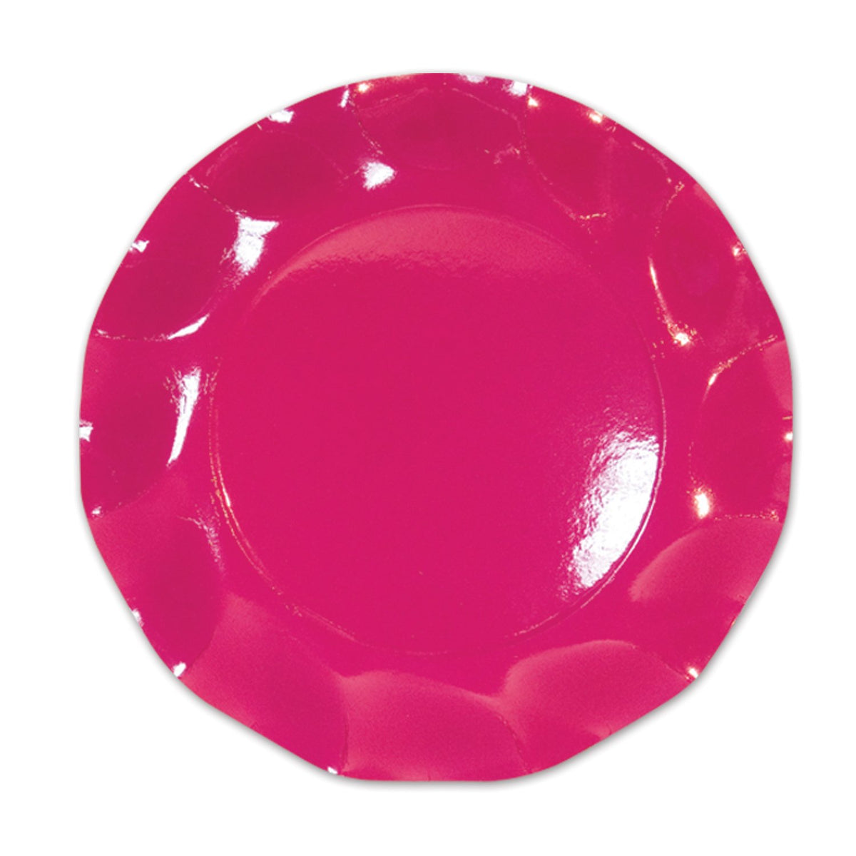 Fuchsia Medium Plates Party Accessory (1 count) (10/Pkg)
