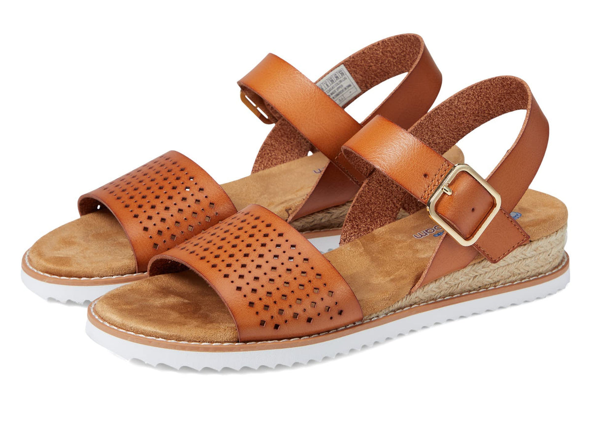 Skechers BOBS Women's 114143 Sandal, Luggage, 5