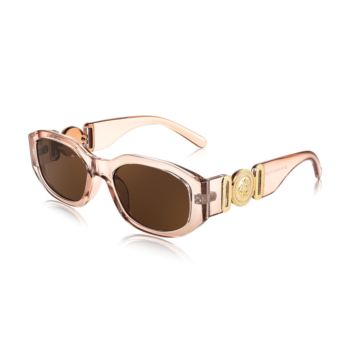 FEISEDY Retro Trendy Rectangle Sunglasses Women Men Vintage 90s Small Narrow Square Sunglasses B2322