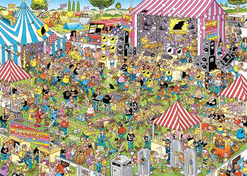 Jumbo Jan Van Haasteren Pop Festival Jigsaw Puzzle (1000 Piece)