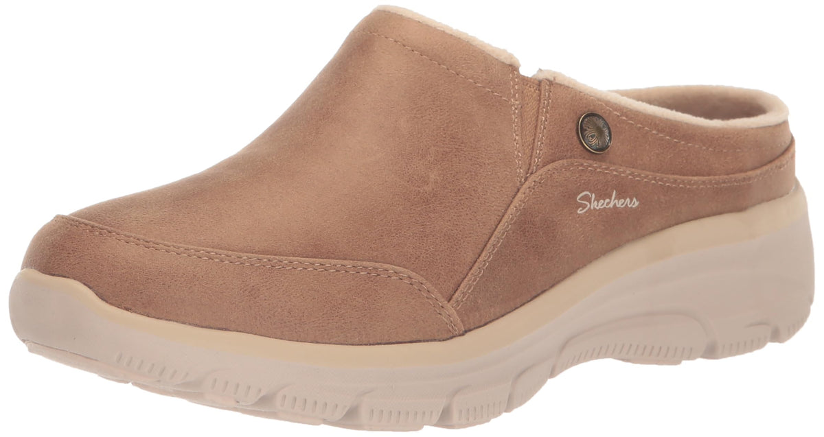 Skechers Women's Easy Going-Latte 2 Mule, TAN, 10