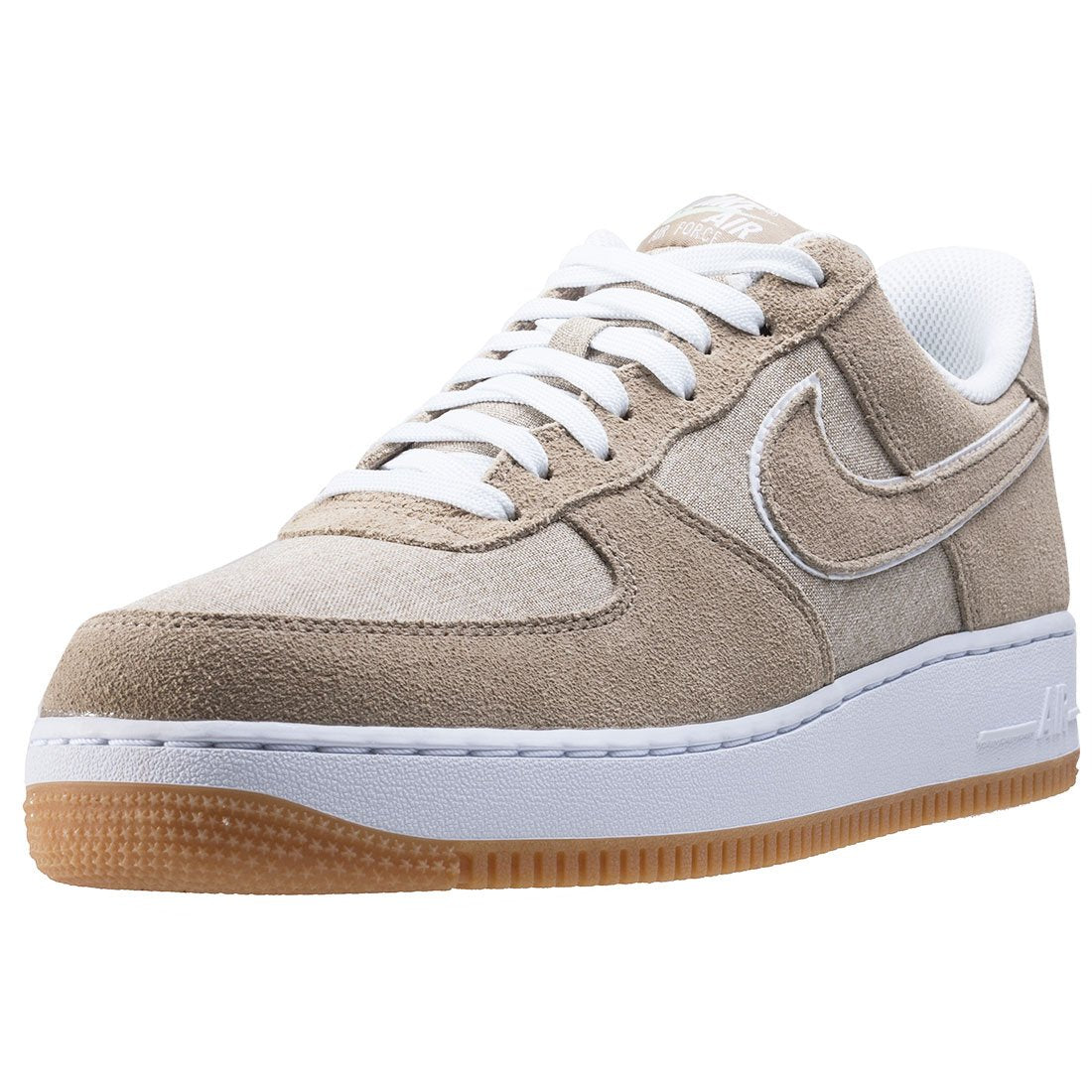 Nike Men's Air Force 1 '07 Basketball Sneakers Khaki White 315122 214 Size 9 D(M) US