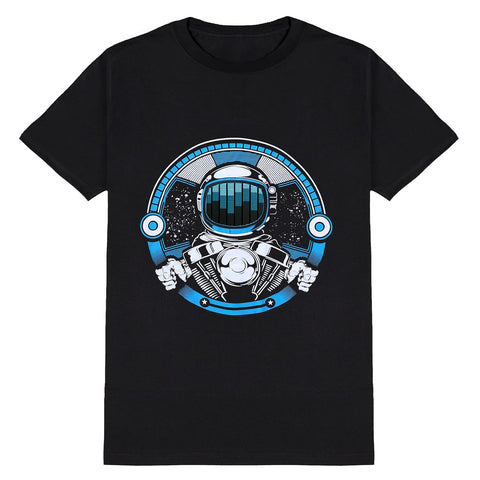 SOOoEC LED T Shirt Sound Activated Light Up Rave Shirts Glow in The Dark for Party Black