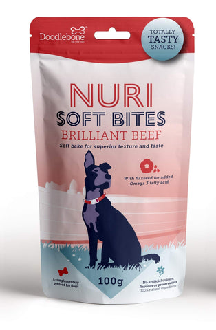 Doodlebone Nuri Dog Treats 100g (Beef)